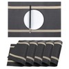 marysgift Grey Placemats Table Mats Sets 6 Stylish Place Mat