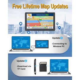 OHREX N800 GPS Navigator for Car with Bluetooth, 7” Truck GPS Commercial Drivers, 2025 Maps (Free Lifetime Updates), Semi Trucker GPS Navigation Systems, Custom Truck Routing