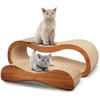 2 in 1 Cat Scratcher Cardboard Lounge Bed, Cat Scratching