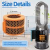2 Pack Wick Evaporator Filter Replacement Compatible with Dyson PH3A