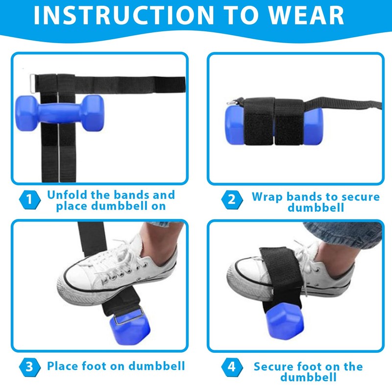 Feet Weight Lifting,Adjustable Dumbbell Foot Attachment for Hip Flexor Raises,Leg