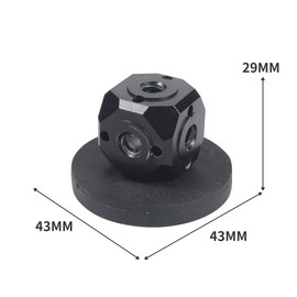 CS PRIORITY Universal Tripod Screw, 1/4", 3/8" Hole Adapter, Magic Cubic Mount for Studio Tripod, Light Stand, Mount, Connect Stick Photography (Cube A w Magic Base)