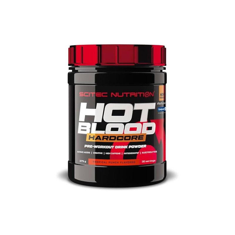Scitec Nutrition Hot Blood Hardcore Beverage Powder Pre Training with