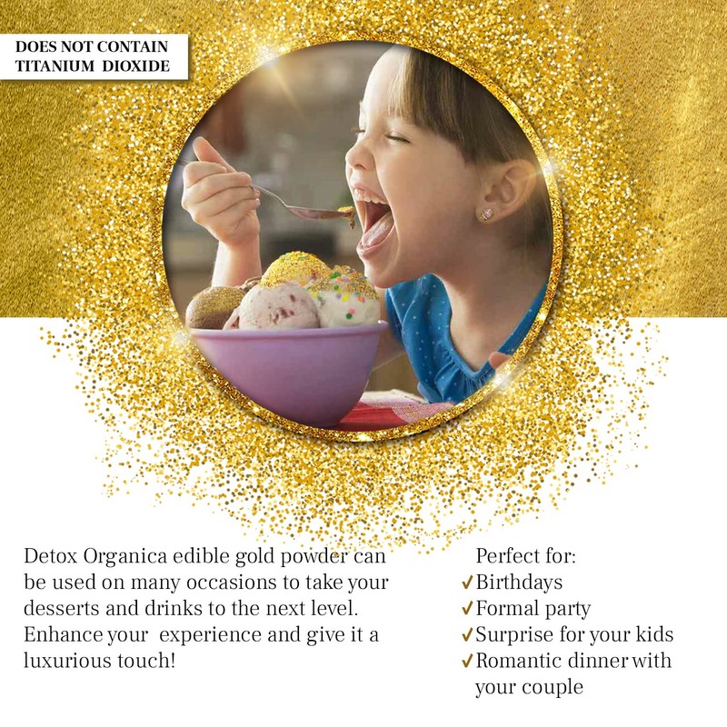 Gold Edible Glitter for Cakes 10g – Gold Dust for