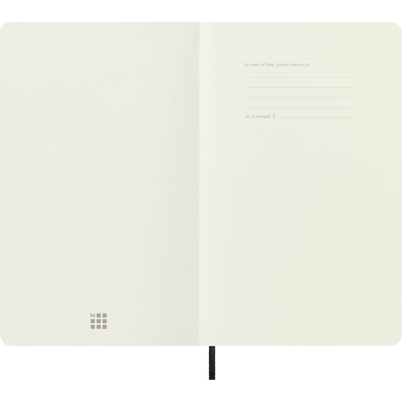 Moleskine Classic Dotted Paper Notebook, Soft Cover and Elastic Closure