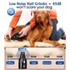 Petsaunter Dog Nail Grinder, 2-Speed and LED Light, Touch-Switch, TypeC,