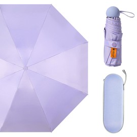 Sertay Pocket Umbrella, Sun Protection Umbrella, Foldable Mini Umbrella, Portable Pocket Umbrella, Female, Compact Umbrella, Mini Pocket Umbrella, Can Be Windproof, Rainproof, UV-Resistant, purple
