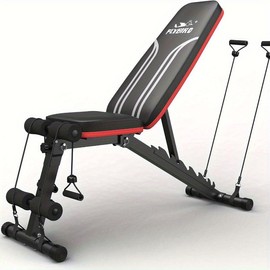 Basic Weight Bench For Home Gym, Adjustable Workout Bench With 8 Backrests, 660LBS Weight Capacity For Bench Exercise - Color: Black + Drawstring (Capacity: 700LBS)