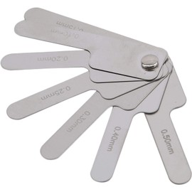 Silver Dental for IPR Gauge 0.1-0.5mm - 1Pc Stainless Steel Orthodontic Tool for Enamel Reduction | Metric and Imperial Measuring Ruler,Orthodontic Supplies, Health and Household