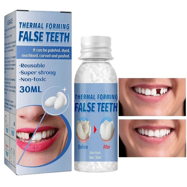 Tooth Filling Repair Kit,Temporary Tooth Filling, Denture Repair Beads,False Teeth,Tooth Repair Granules for Missing Tooth,Filling Kit for Teeth, Tooth Repair Kit Temporary,Broken Tooth Repair Kit