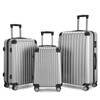 Delutaos Luggage Set 3 Piece Expandable Lightweight Spinner Suitcase with