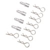 4Pcs RC Body Post Mount Stable High Strength Silver Rugged
