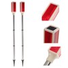 Uonlytech 2Pcs Solar Warning Landscape Lighting Solar Driveway Markers Solar
