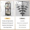 ELYKEN Corner Shower Caddy Standing, 3 Tier Rustproof Metal Shower