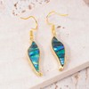 CiNily Angel Wings Earrings for Women Abalone Shell Drop Dangle