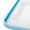 Sterilite 54 Quart Gasket Box in Clear with Blue Latches,