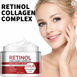 Crema De Retinol Y Colageno + Acido Hialuronico Antiarrugas