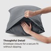 Bedsure Pillow Cases Queen Set of 2 - Dark Grey