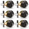 Probrico Double Cylinder Deadbolts with Different Keys, 3 Keys Interior&