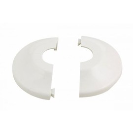 Retrofit One Piece Fire Sprinkler Escutcheon Plastic (White)