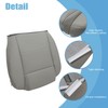 AOUTTUOA Driver Side Bottom Microfiber Leather Replacement Seat Cover Gray