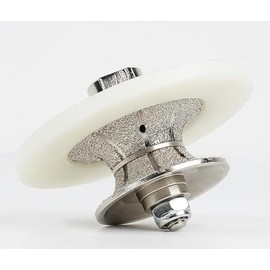 Diamond Hand Profiler/Router Bit White Nylon Cover Granite Worktop Full Bullnose (V30)