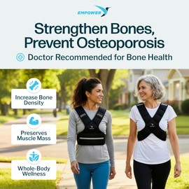 Empower Weighted Walking Vest for Women – Strengthen Muscles, Boost Bone Health, and Burn More Calories, fixed 8lbs