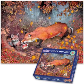 Puzzles For Adults - Tally Ho! Ho! - Mike Jupp 1000 Piece Jigsaw Puzzle | Made In Britain | Thick Puzzle Board | Cartoon Puzzles