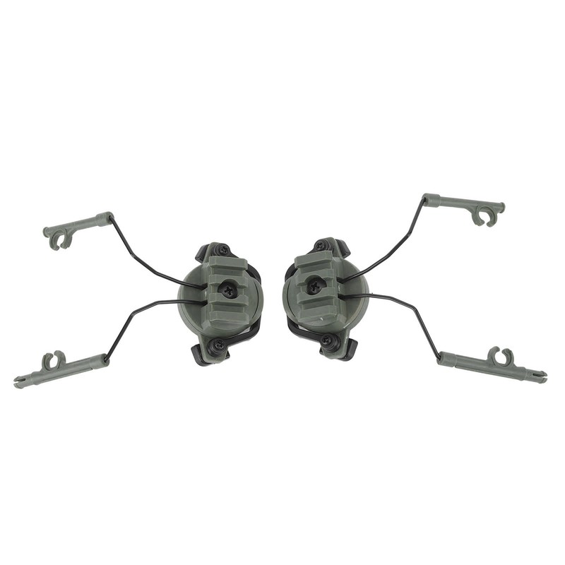 2Pcs Suspension Headset Bracket Helmet 19‑21mm Rail Adapter Rotatable Headphones