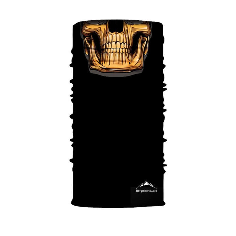 Bergmannswald® Multifunctional Scarf Seamless (Pack of 1, Golden Skull)