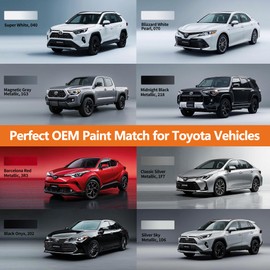 Gen2Magic Blizzard White Pearl Touch Up Paint Pen Kit for Toyota [Clear Coat Included], 070 Color Match for Scratches, Easy Repair for Toyota RAV4 Camry Corolla Tacoma Highlander 4Runner Prius & More