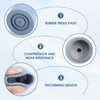 9mm Heavy Duty Rubber Ferrules for Walkers, Zimmer Frames Commodes