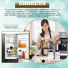 32 Pack 16 oz Plastic Spice Jars with Cap Clear