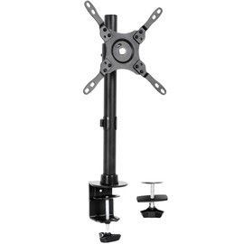 VIVO Ultra Wide Screen TV and Monitor Desk Mount, Adjustable Height and Tilt Stand for Screens up to 42 inches, Black, STAND-V101C