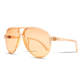 GUVIVI Retro Aviator Sunglasses for Women Men Oversized Classic 70s Vintage Trendy Square Aviators Set Tortoise Sun Glasses