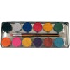 Creative 8240084 Corvus Make-Up 12 Brill. Col. Metal Case, Multi-Color