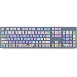 Keyboard Cover for Dell KM636 KB216 KB216t/d/p Keyboard, Dell Optiplex 3050 3240 5250 5460 7450 7050, Inspiron Desktop 3475 3477 3670 5400 5490 7700 7790,Cute Cat