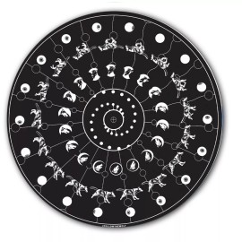 Plastic Waffles DJ Follow The Wolf #1 Animated 7" inch Slipmat Portablism Turntable Slip Mat x1