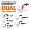 Goodcook Touch Dry Measuring Cup Set, Multi, White