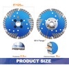 BRSCHNITT Diamond Cutting Disc 125mm x M14 Turbo Saw Blade