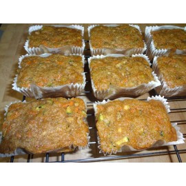 Oven Fresh Sweets TENDER AND MOIST HOMEMADE CARROT ZUCCHINI BREAD WITH CHOICES - 1 (8"x4") Loaf, No Nuts
