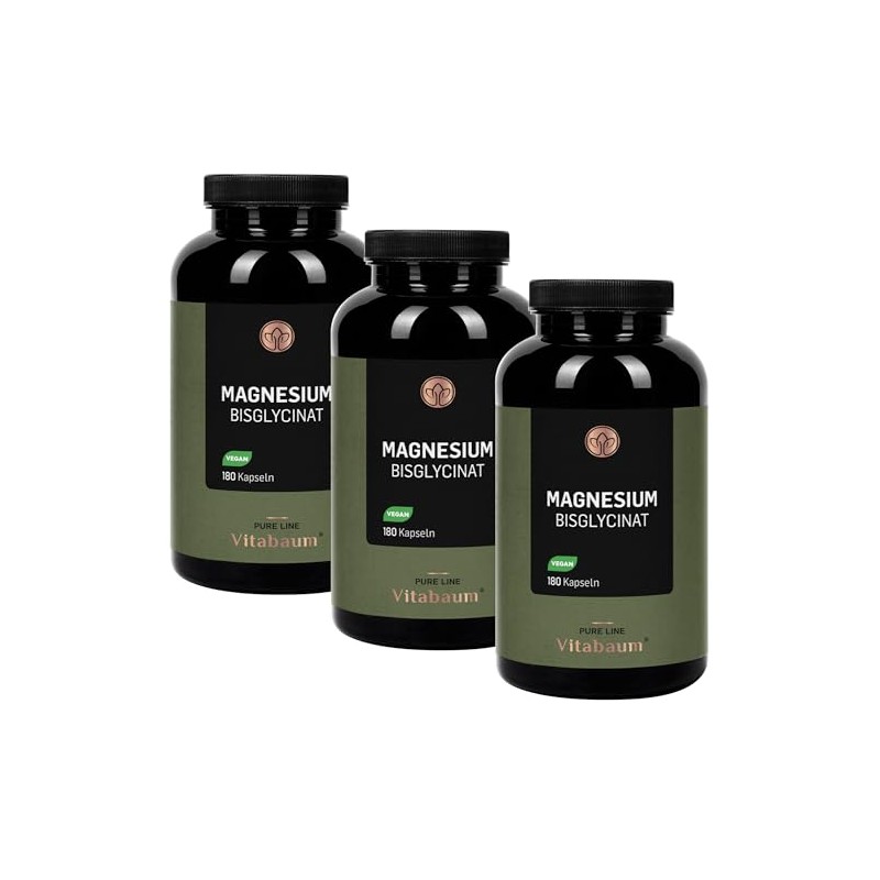 Vitabaum Magnesium Bisglycinate - 320 mg Magnesium Per Day -