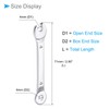 CoCud Combination Wrench, 4mm Metric Box Open End 6-Point Design