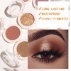 Champagne Golden Glitter Single Eye Shadows Waterproof Long Lasting Gold