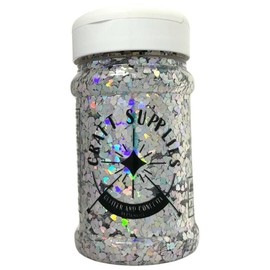 Silver Heart Confetti Jar