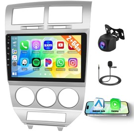 Inefala [2+64GB] Android 15 Car Stereo for Dodge Caliber 2006-2012 with Wireless Carplay Android Auto, 10 Inch HD Touchscreen Car Radio with GPS WiFi Bluetooth FM/RDS EQ 26UI SWC Backup Camera MIC