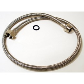 1 Metre Inlet Hose Extension Universal Stainless Steel 3/4 Inch for Washing Machine Dishwasher