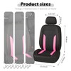 4PCS Universal Car Seat Cover with Breathable Mesh Backrest,Comfortable Car