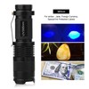 LED Blacklight Flashlight Inspection Torch High Power for Home Camping