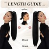 Sofeiyan Ponytail Hairpiece Hair Extension with Drawstring 70 cm Long